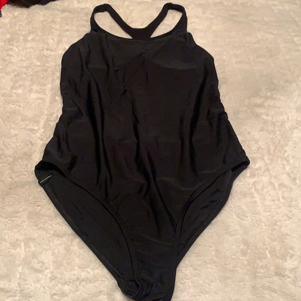 NWT black BODY GLOVE one-piece bathing suit, XL